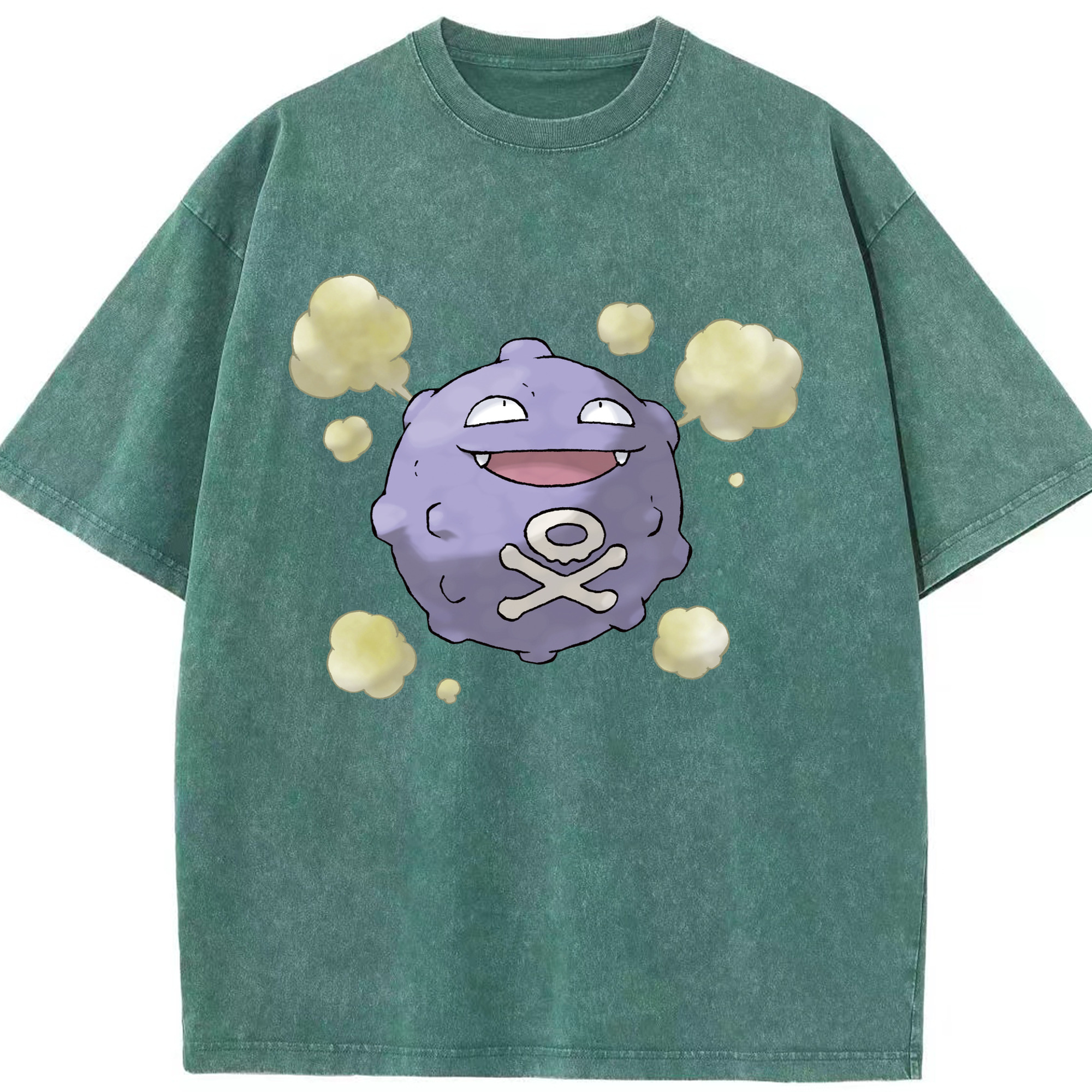 （画像用） ポケットモンスター Pokémon 綿100% ヴィンテージ風 半袖Tシャツ（フロントプリント）